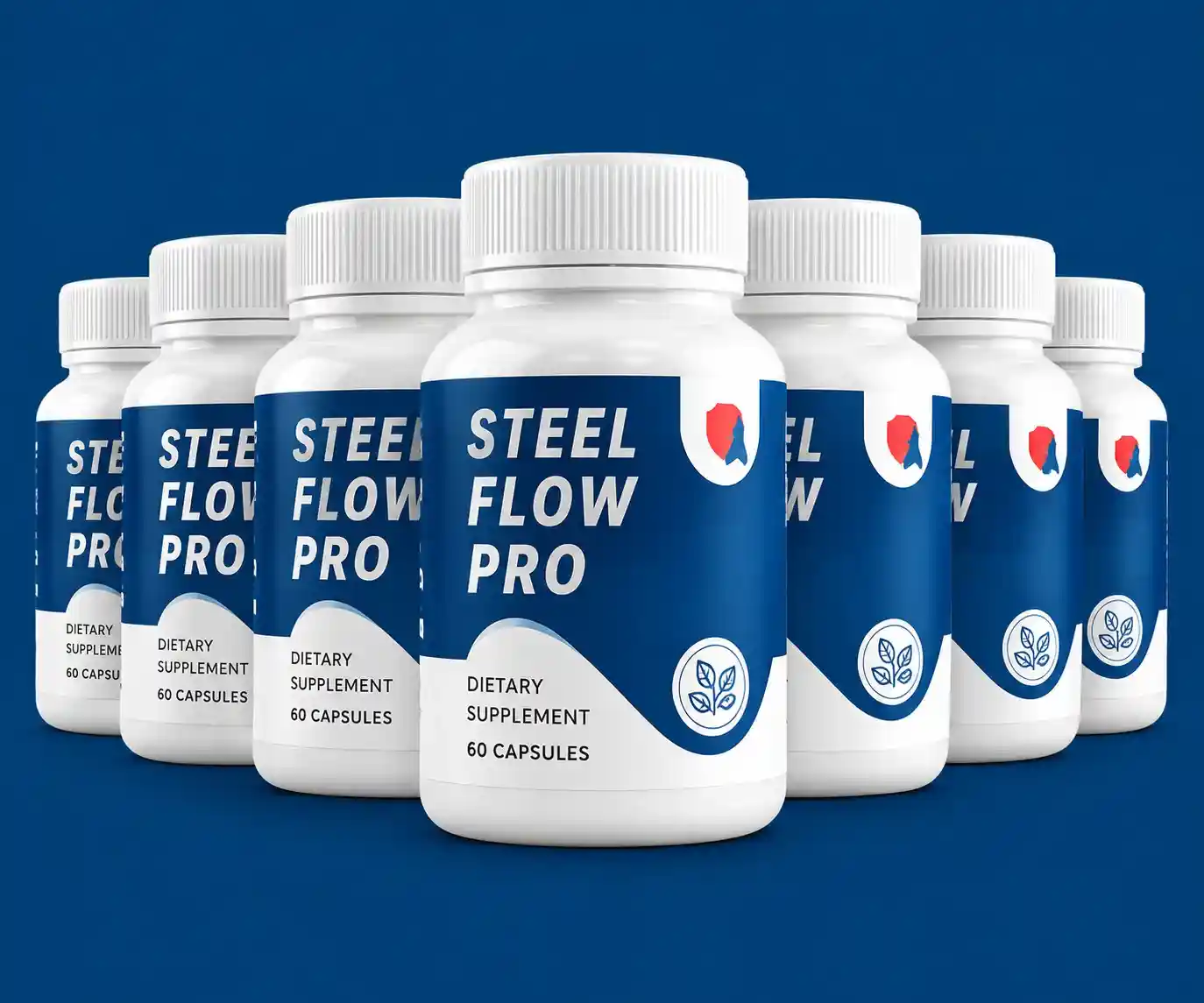 Steel Flow Pro supplement bottle collection